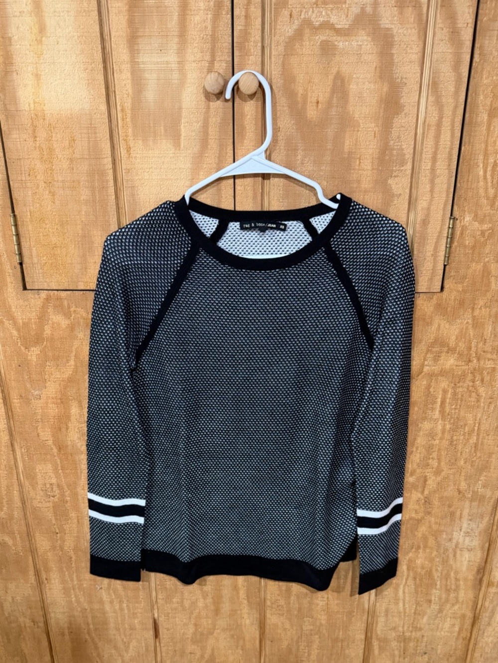 rag & bone/JEAN Textured Knit Raglan Sweater - Picture 2 of 6
